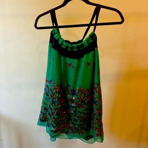 Max studio special edition silk/rayon butterfly top, size XL.